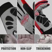QUESHARK Guantes rojo - Rojo - Ver 6