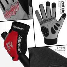QUESHARK Guantes rojo - Rojo - Ver 7