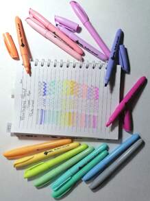 paquete de 15 marcadores de texto de colores pastel. De vuelta a la escuela - Multicolor - Ver 3