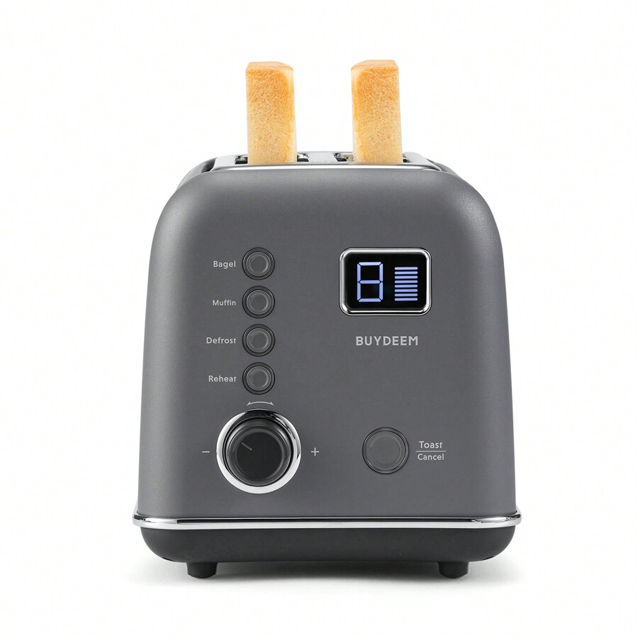 BUYDEEM DT730 Motorized Toaster, 2Slice Smart Digital Leverless