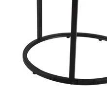 Duhome Round Open Base Faux Leather Vanity Stool For Living Room Bedroom