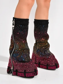 Botas de moda de mujer - Multicolor - Ver 3