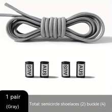 1 Pair 100cm/39.4in Elastic No Tie Shoelaces Suitable For All Adults - Multicolor - View 8