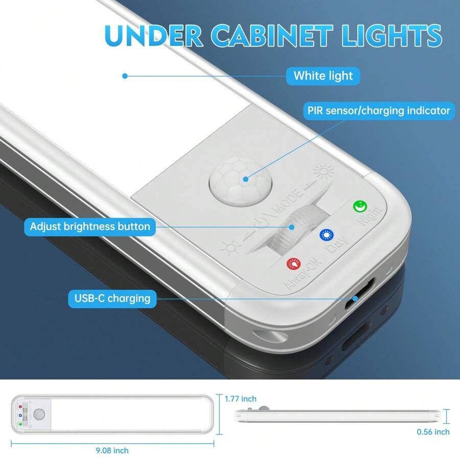 Yotutun Under Counter Lights For Kitchen 3pack Dimmable Under Cabinet | Kenya