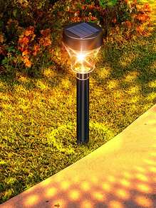 Hooree 2pcs Solar Powered Lawn Lights, Villa Garden Park Landscape Outdoor Decoration Multi-Color Ground Inserted Led Landscape Light Set - Multicolor - View 3