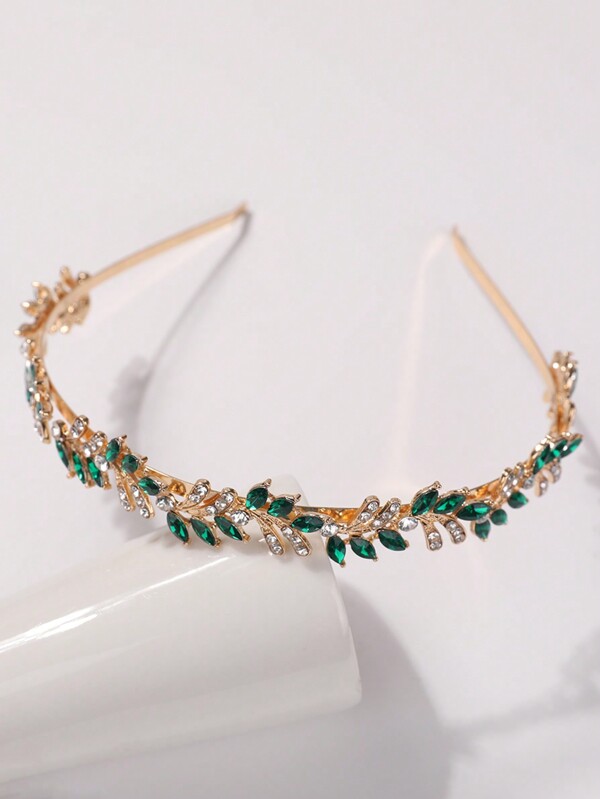 1 Stück modischer Prinzessinnenkronen-Haarreif für Damen mit süßen Strass-Steinen, Geburtstags-Haaraccessoire, Haarband, Haarreifen, Tiara, Haarkranz, Kostümkrone