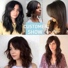 Thick False Bangs Clip Hair Extension Synthetic Hairpiece Straight Hair Lady Headwear Chinese Style Clip-On Bangs Hair Extensions For Daily Wear - Black - View 9