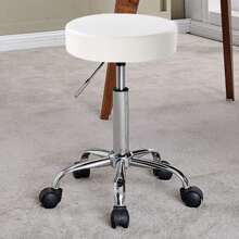 Duhome Backless PU Leather Adjustable Height Swivel Medical Clinic Tattoo Spa Salon Stool