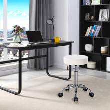 Duhome Backless PU Leather Adjustable Height Swivel Medical Clinic Tattoo Spa Salon Stool