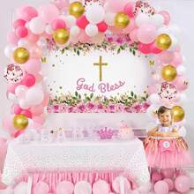 NiuN Christening Party Decoration Set - Baby Pink - View 4
