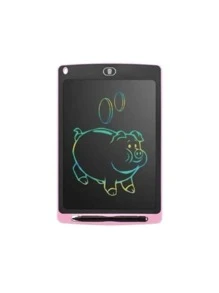TIGER Tablet Infantil Lousa Mágica Tela Lcd De Escrever E Desenhar 10 polegados colorido - Rosa chiclete - Visão 4