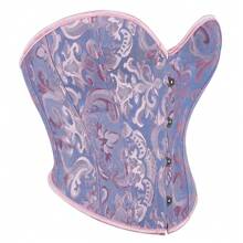 Plus Size Body Shaping Top With Back Tie Detail, Blue - Blue - View 1