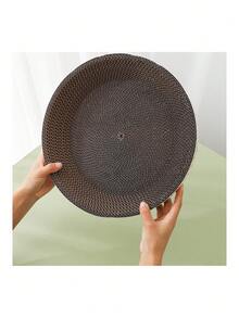 1入大型圓形瓦楞紙貓抓板和床,堅固耐用,部分顏色隨機 - 卡其色 - 查看 6