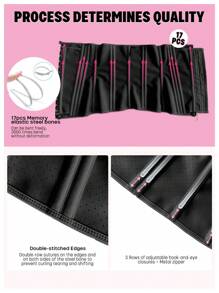 larrycard Corset Breathable Latex Waist Trainer Belt Faja, Sports - Black - View 8