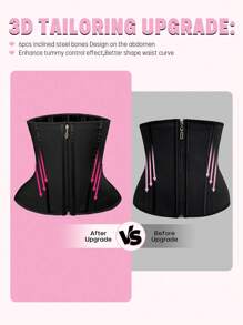 larrycard Corset Breathable Latex Waist Trainer Belt Faja, Sports - Black - View 7