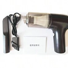 1pc Car Vacuum Cleaner Dual-use Home/car Charging Mini Handheld Wireless Vacuum Cleaner - Black - View 9