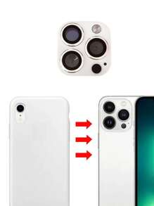 PELÍCULA DE TRANSFORMAÇÃO DE Câmera XR PARA 13 Pro - Protetor de Lente para Transformar - Branco - Visão 2