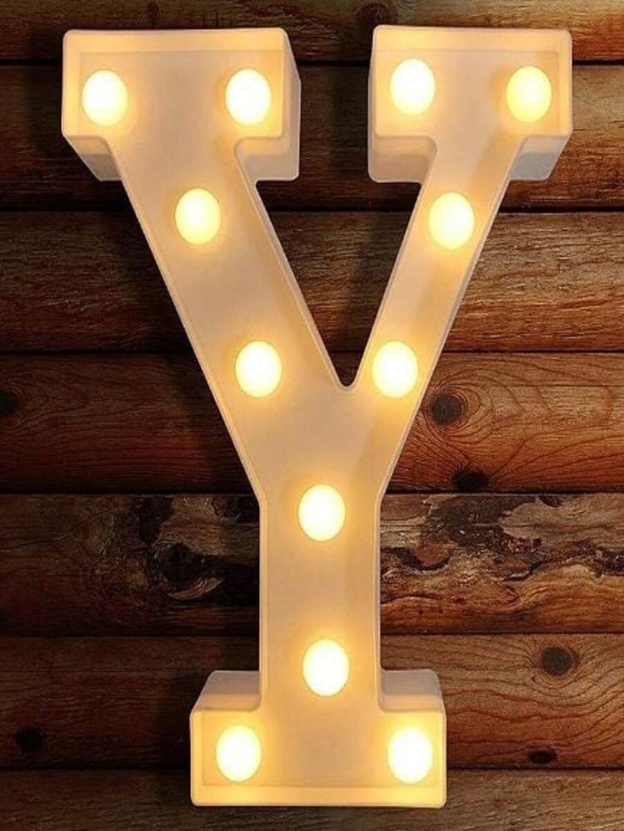 Letras Luminosas Luces LED Iluminadas Luz Nocturna - Y - Ver 1