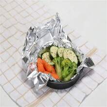 燒烤錫箔紙燒烤家用錫箔紙烤箱錫箔紙鋁箔紙-防水錫箔紙烘焙和燒烤工具高耐溫家用(5m)