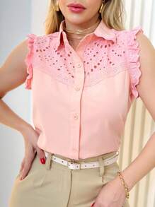 Women Blouses - Màu Hồng baby - Xem 2