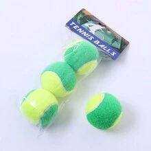 3pcs Green & Yellow Soft Training Tennis Ball - Multicolor - View 4