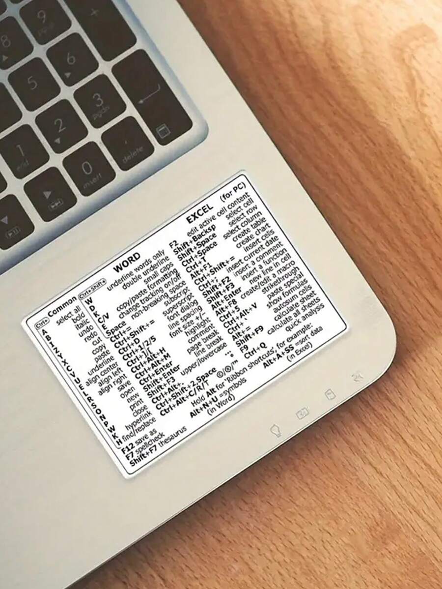 Reference Keyboard Shortcut For Word And Excel Shortcut Sticker For ...