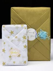 50 片散裝金色薄紙包裝紙 50 厘米 X 70 厘米,非常適合禮品袋、diy 和工藝品,適合婚禮、畢業典禮、生日、節日派對、皮納塔裝飾