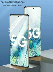 4 Pièces Protecteur D'écran En Film De Gel Hydroalcoolique Doux À Couverture Totale Compatible Avec Samsung