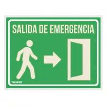 Signal Sign "EMERGENCY EXIT", 21 X 28 Cm - 綠色 - 查看 1