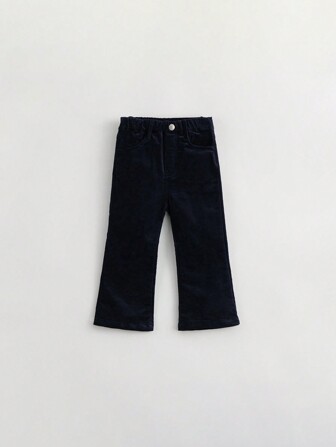 Tjejer Fashionabel Söt Mjukt Utsvängd Manchester Byxor För Höst