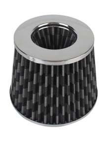 1PC 3 Inch High Flow Cold Air Intake Filter Induction Kit Sport Power Mesh Cone 76MM Car Air Filters Universal - carbon fiber color - View 4