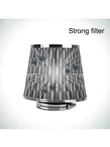 1PC 3 Inch High Flow Cold Air Intake Filter Induction Kit Sport Power Mesh Cone 76MM Car Air Filters Universal - carbon fiber color - View 6