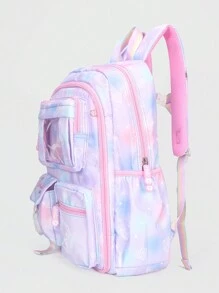 Ba lô trẻ em Thiên hà Có thể điều chỉnh được - Màu tím hoa cà - Xem 5