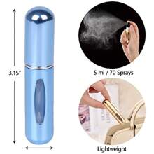 5ml Travel Mini Perfume Refillable Atomizer Container, Bottom Filled Perfume Bottle Cosmetics Sub-Bottling Atomizer Portable Refillable Spray Empty Container Bottle