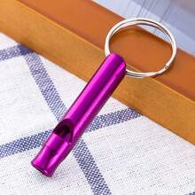 3 pièces Porte-clés Multifonctionnel En Aluminium Survie D'Urgence Sifflet Avec Pour camping , Randonnée Et Extérieur Formation