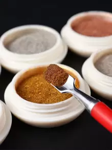 6件装金银色指甲粉颜料镜面金属摩擦美甲亮片装饰 - 金色 - 查看 5