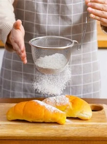 Passeoire À Nouilles / Écumoire En Fil D'acier 304 Pour La Friture, Cuillère De Cuisine Avec Crochet Pour Le Pot Chaud / Shabu Shabu / Fondue De Viande, Écumoire Avec Crochet Pour Le Pot Chaud / Shabu Shabu / Fondue De Viande