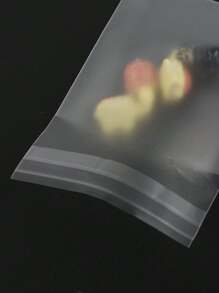 100pcs Solid Clear Packaging Bag Wedding Party Gift Bags - White - View 8