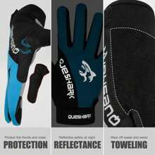 QUESHARK Green Gloves - Green - View 5