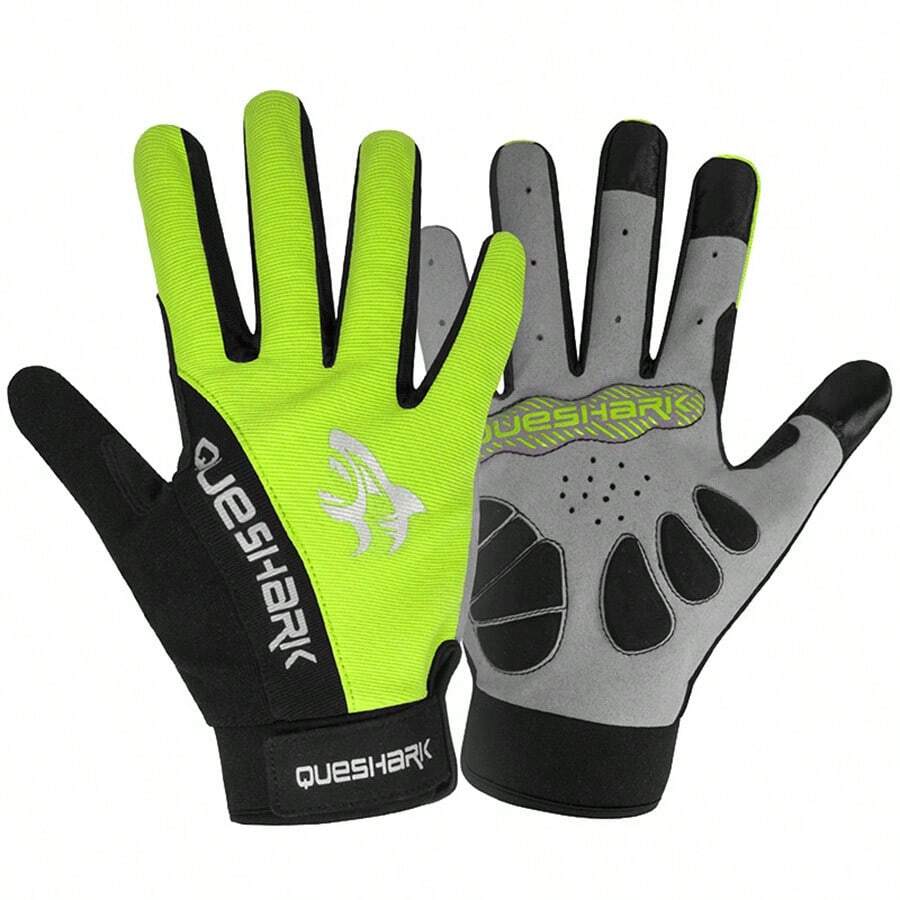 QUESHARK Green Gloves - Green - View 1