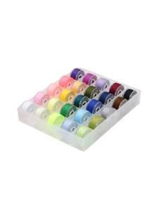 Conjunto De Carretes De Hilo De Plástico En 25 Colores/caja Para Máquina De Coser Doméstica - Multicolor - Ver 6