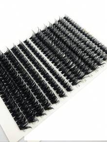 HBZGTLAD 14 Rows False Eyelashes Extension, Black Box Package, 50pcs+80pcs Mix Length, D Curl 0.07mm Thickness Mink Lashes, Natural And 3d Russian Volume, Individual Eyelashes Makeup Tool - Black - View 8