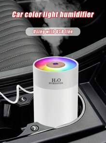Car Mounted New Type Horse Racing Lamp Air Humidifier - White - View 2