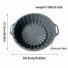 Pink Silicone Cake Mold Baking Pan, Non-stick Mold Baking Oven Accessory Baking Tool Kitchen Accessory Kitchenware - Pink - View 2