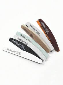 NailShine Mix Grit Nail File 80 100 150 180 240 320 Grit 8Pcs/Lot Nail File Moon Style Nail Polish File Set Waterproof Professional Nails Files Nail Sanding Block File Emery Board,Nail Supplies,Nail Tools,Nail Art Tools,Back To School,Nails,Nail Tools For Press On Nails - Multicolor - View 4