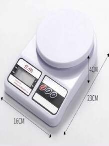 Báscula Digital De Cocina Gramera Pesa De 1 Gramo A 10 Kilos - Blanco - Ver 2
