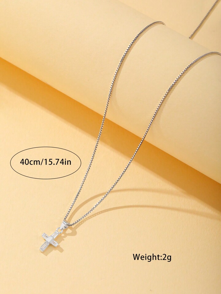 Unisilver necklace with cross pendant price sales