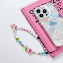 Dây buộc điện thoại - Màu Hồng baby - Xem 2