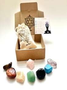 Set de Cuarzos Rolados 7 Chakras: Tu Camino hacia la Armonía de los Chakras - Multicolor - Ver 5