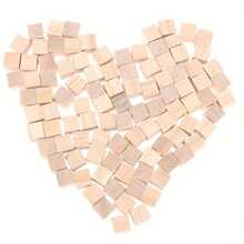 20入組/包2cmDIY方形木塊狀適用於手工材料